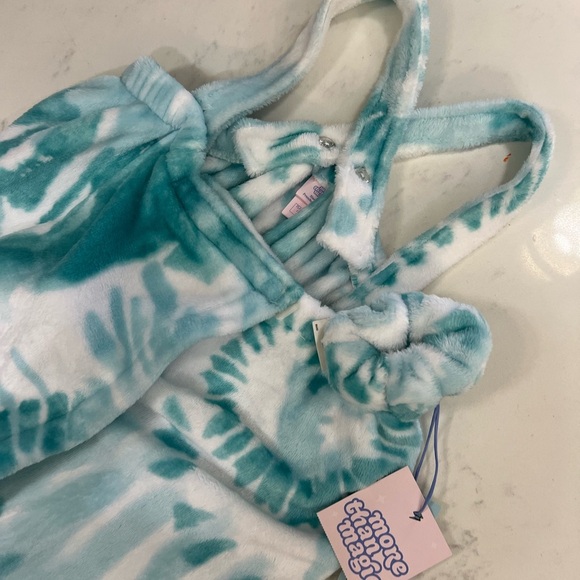 Turquoise Tie-Dye towel/robe Wrap Dress - Picture 8 of 11